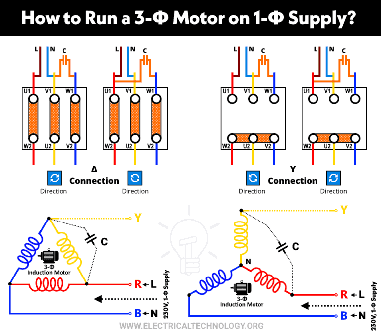 How To Run A Three Phase Motor On Single Phase Power Supply