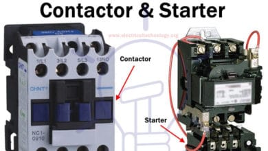 Difference between contactor and Starter