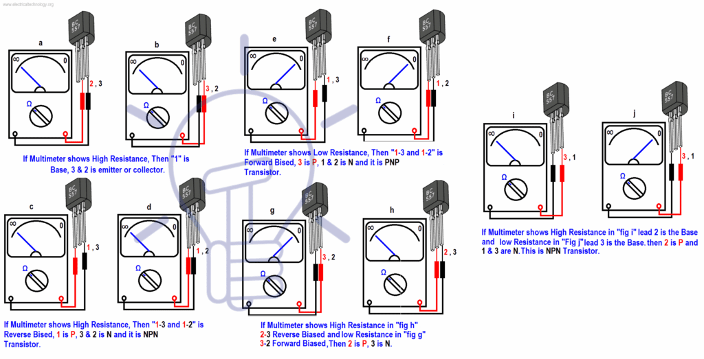 How To Test A Transistor Using Multimeter (DMM+AVO) - 4 Ways