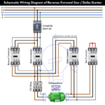 Reverse-Forward Star/Delta Starter for 3-Φ Motor using Timer