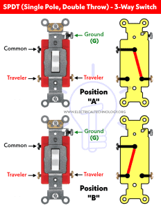 How to Wire Single Pole, Double Throw (SPDT) as 3-Way Switch?