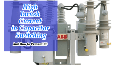 Step to removing High Inrush Current in Capacitor Switching