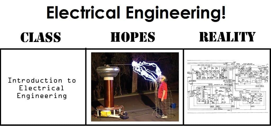 Electrical Engineering hopes and reality funny