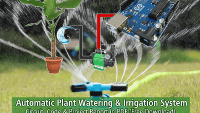 Automatic Plant Watering & Irrigation System - Circuit, Code & PDF
