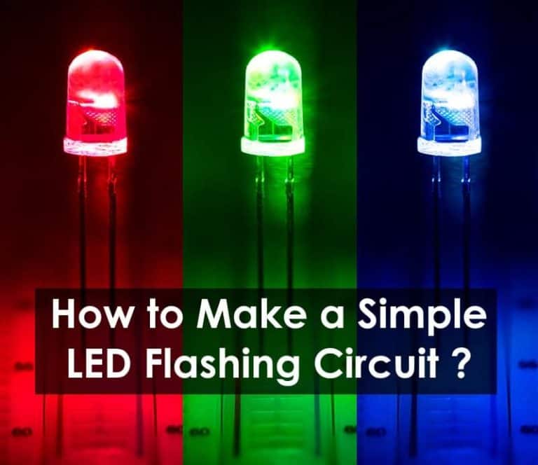 How to Make a Simple LED Flashing Circuit using 555 Timer IC