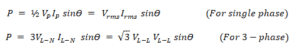 Power Formulas In DC And AC 1-Phase & 3-Phase Circuits