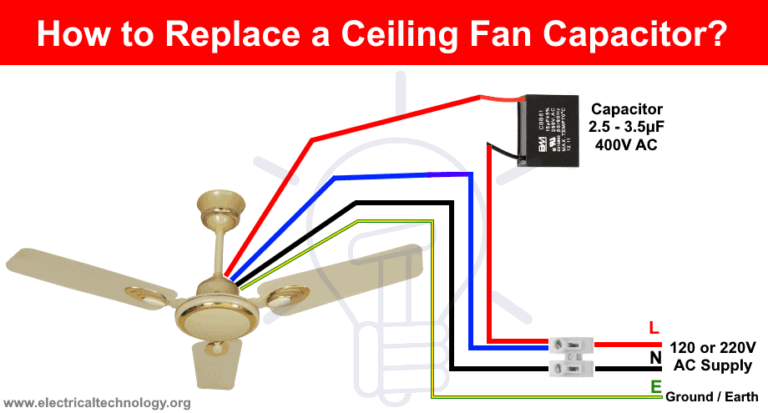 Ceiling Fan Capacitor Wiring Diagram Internal