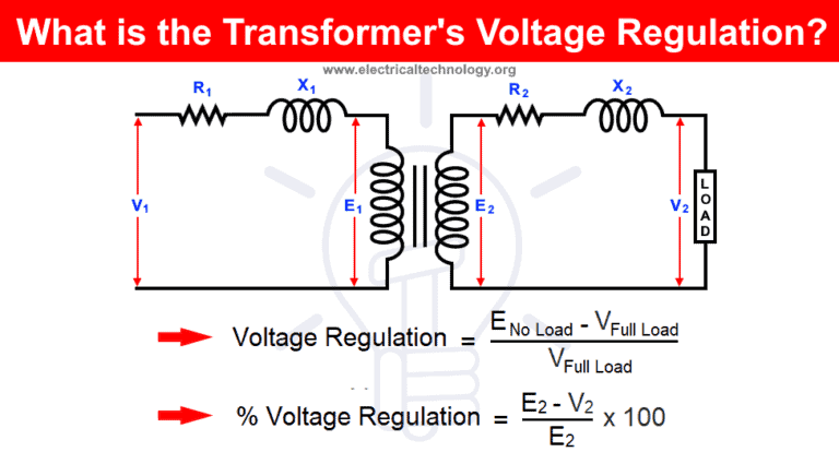 voltage regulation of single phase transformer experiment