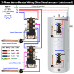 How to Wire 3-Phase Non-Simultaneous Water Heater Thermostat?