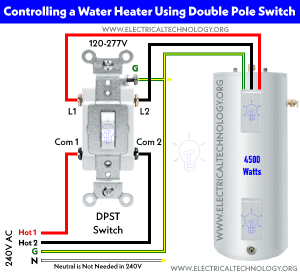 How To Wire Double Pole, Single Throw Switch? Wiring Dpst