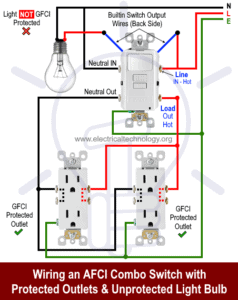 How To Wire An Afci Combo Switch – Afci Switch Wiring Diagrams