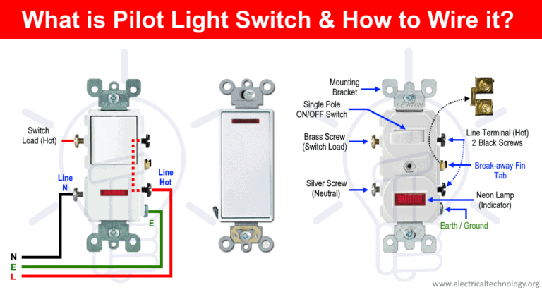 How to Wire a Pilot Light Switch? 2 and 3 Way Wiring