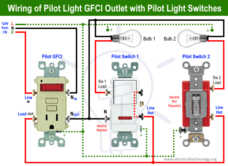 How to Wire a Pilot Light Switch? 2 and 3 Way Wiring