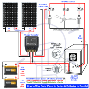 How to Wire Solar Panels in Series & Batteries in Parallel?