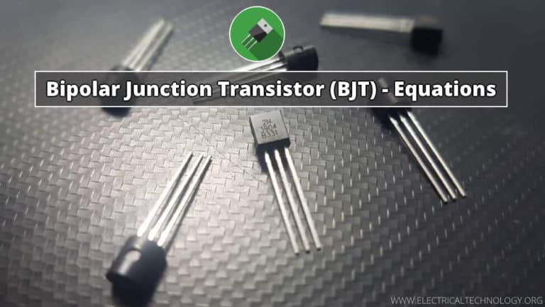 Bipolar Junction Transistor (BJT) Formulas And Equations