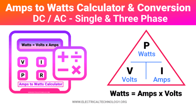 convert watts to amps