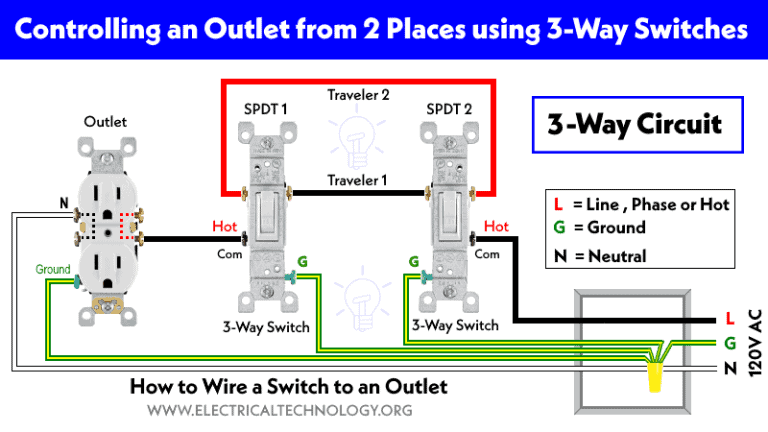 How to Wire Single Pole, Double Throw (SPDT) as 3-Way Switch?