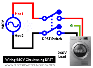 How to Wire Double Pole, Single Throw Switch? Wiring DPST