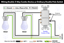 How to a Wire Double 3-Way Combination Switch Device?