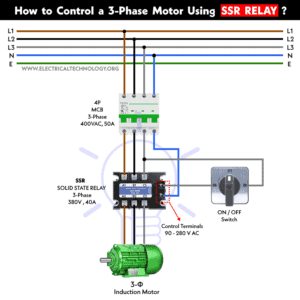 How to Control a 3-Phase Motor Using Solid-State (SSR) Relay?