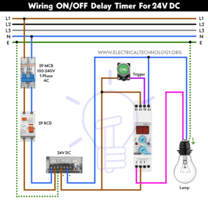 How to Wire ON/OFF Delay Timer for AC & DC Loads - 230V & 24V