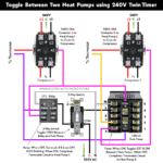 How to Toggle between Two Heat Pumps using 240V Twin Timer?