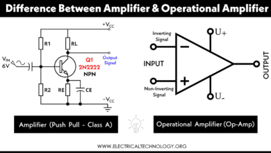 Difference Between Amplifier and Operational Amplifier (Op-Amp)