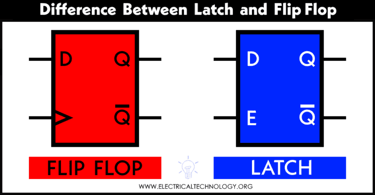 Difference Between Digital Latch and Flip Flop Circuits