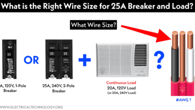 Correct Wire Size for 25A Breaker