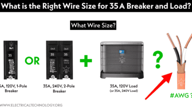 Correct Wire Size for 35-Amp Breaker and Outlet