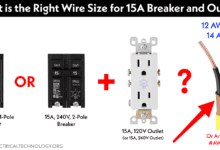 Right Wire Size for 15-Amp Breaker and Outlet