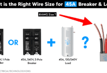 Right Wire Size for 45A Breaker