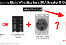 Correct Wire Size for 30-Amp Breaker and Outlet