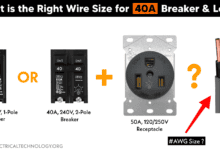 Correct Wire Size for 40A Breaker