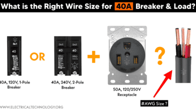 Correct Wire Size for 40A Breaker