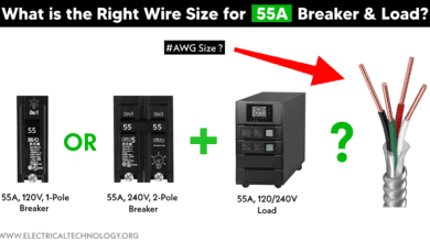 Right Wire Size for 55A Breaker