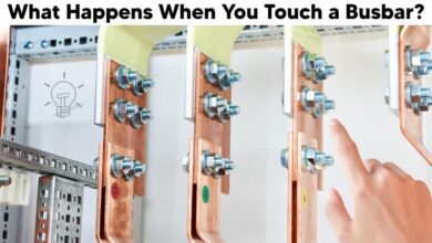 Touching an Electrical Busbar